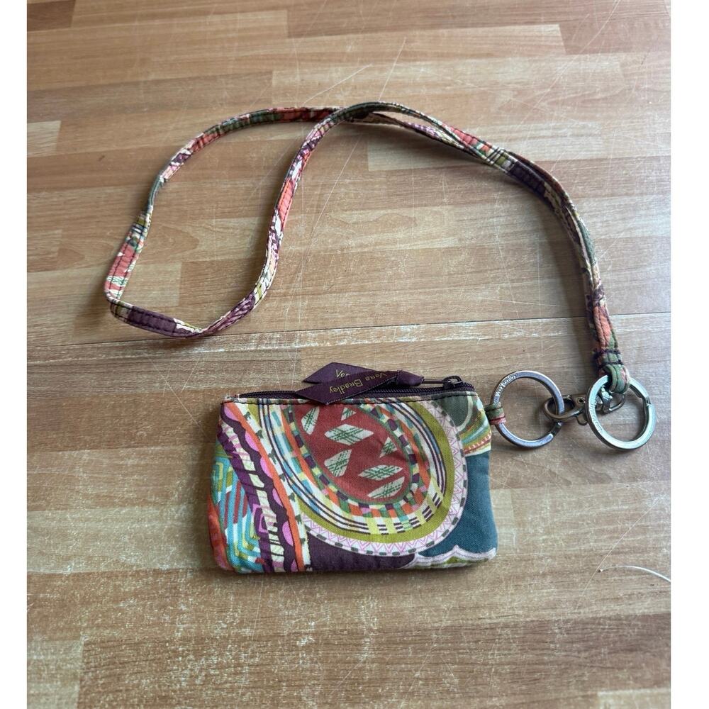 Vera Bradley Heirloom Paisley Zip ID Case